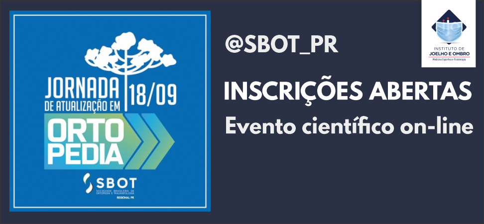 EVENTO ON-LINE E GRATUITO SBOT-PR